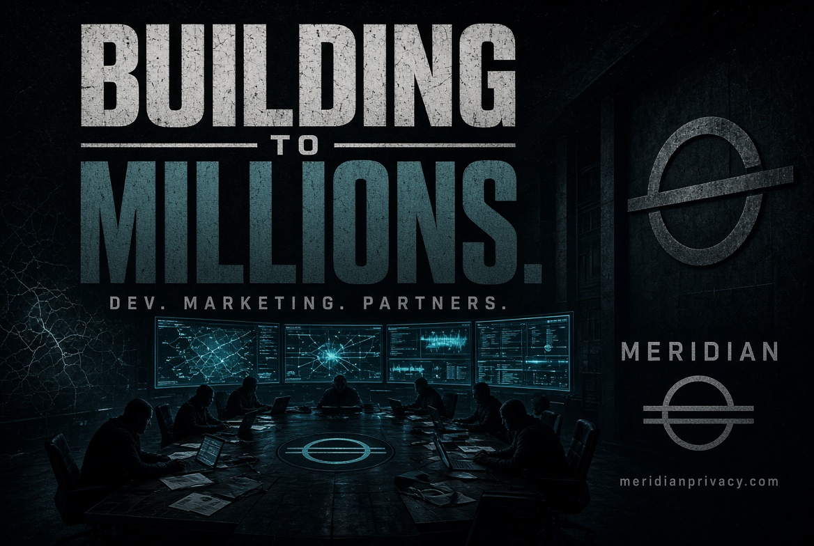 MeridianPrivacy's tweet photo. The team is not sleeping.

Heavy spend on development.
Heavier push on marketing.
Larger partners moving into the room.

Target: take $MDP into the millions.
Privacy on BSC is the product.
The cap is the scoreboard.

https://t.co/H1RfuoVayG https://t.co/f7i6C73bmo
