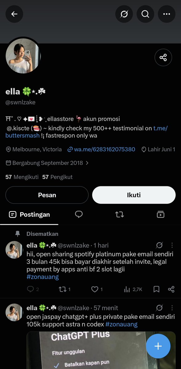 onuwnn's tweet photo. 🚨 SCAMMER ALERT - HELP RT 🚨

hati- hati guyss, penipu ini  lagi aktif2nya promosi, nnti alesan qr maintance jd dialihakan ke gopay, setelah payment bakal langsung diblokir. udah di WA juga ga respon
 
Gopay: 085165661110
WA : 083162075380
Akun: @swnlzake https://t.co/qvUzmbw37X