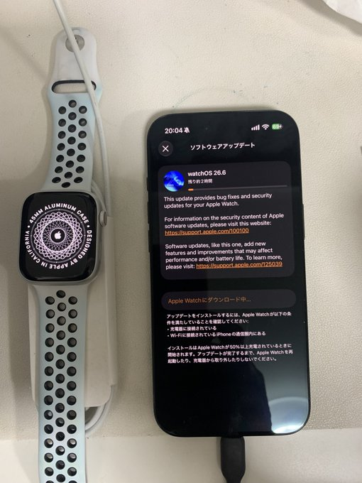 NUC6i5SYH's tweet photo. 完全に  #Apple の螺旋に乗った
#いつでもカエドキプログラム で 
#iPhoneAir 256G  #AppleWatch12 を購入した #NikeRunClub AppleWatchで使いたいだけなんだけど #iPhoneXs の時もそうだったが #ドコモショップ で 微妙な魔空間に引き込まれ dカード保険のため ゴールドからプラチナに😭仕方ないか https://t.co/vZDub8gPVl