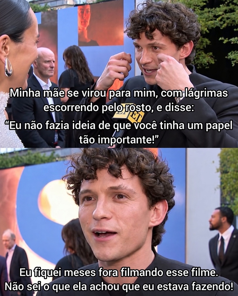 jlinzombie's tweet photo. Tom Holland contando como sua mãe ficou emocionada ao descobrir que ele tinha um papel importante na Marvel.

Ela é mãe de menino, sim! https://t.co/GgiwE5b4sr
