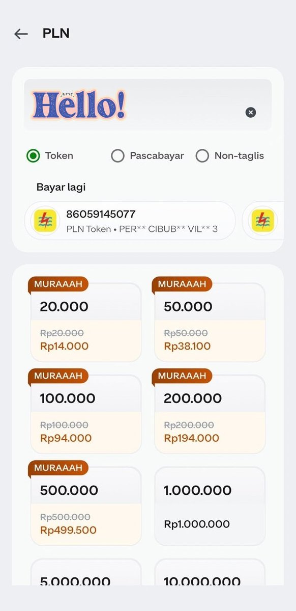 Imee23123's tweet photo. Kaget bngtt Krn gak tau kalau ad promo  nyoba isi yg 50rb beneran cuma bayar 40rb anjir, ga pake biaya admin lg. mumpung masih september cus sedia token dr skrg deh wkwk #DISKONPLNDIGOPAY https://t.co/IF2bgt3FlI