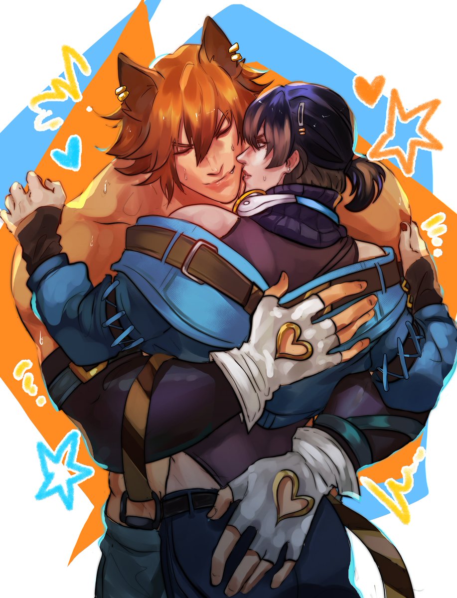 PHelRIGH's tweet photo. Perhaps a hug will make him forget his broken guitar... 🩵🧡

#settphel #HEARTSTEEL‌ https://t.co/bfnDkxSH6w