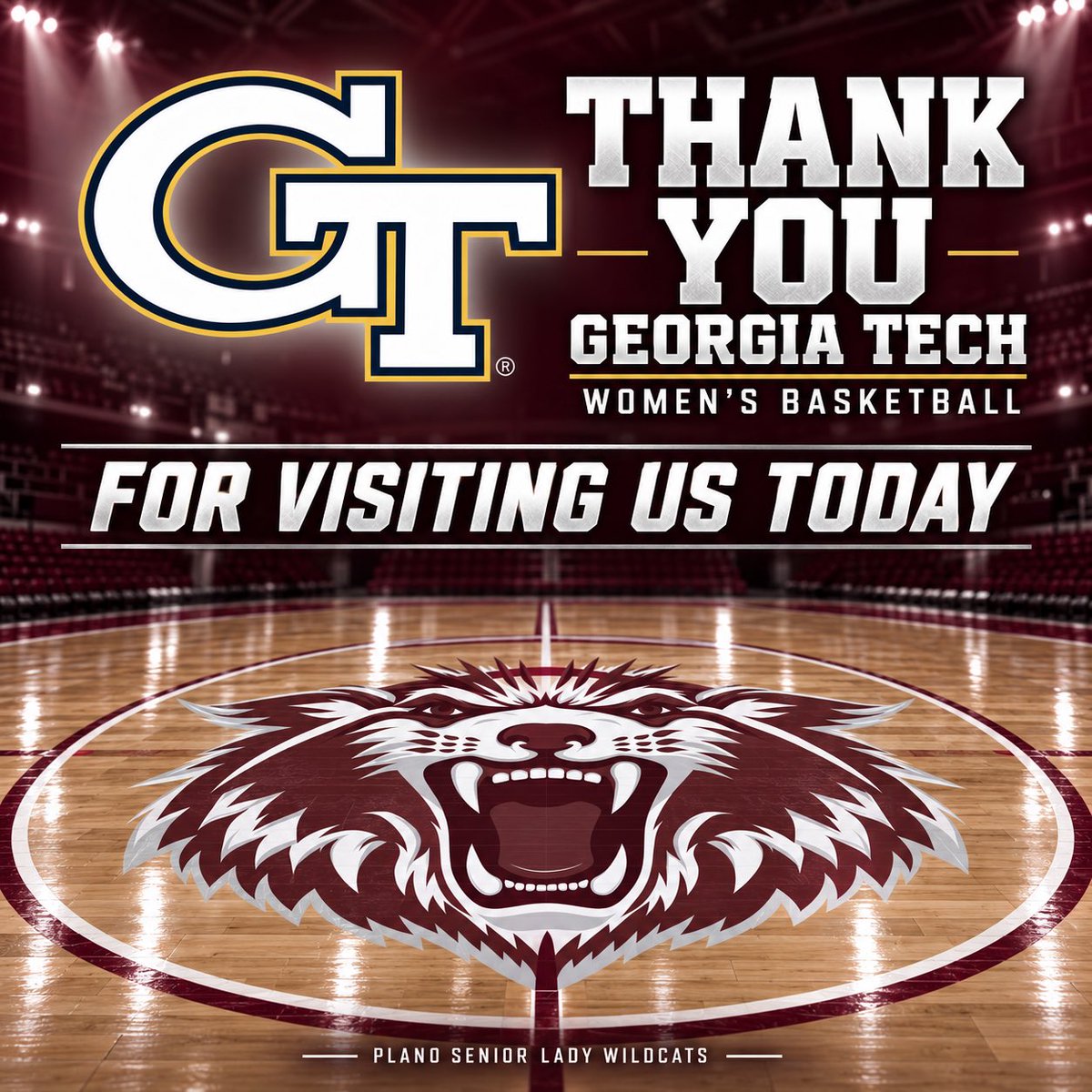 PlanoGirlsBBall's tweet photo. We appreciate @CoachMoWill15 and @GTWBB for visiting us today!!! 🏀 🐾 https://t.co/l3g98zyMZz