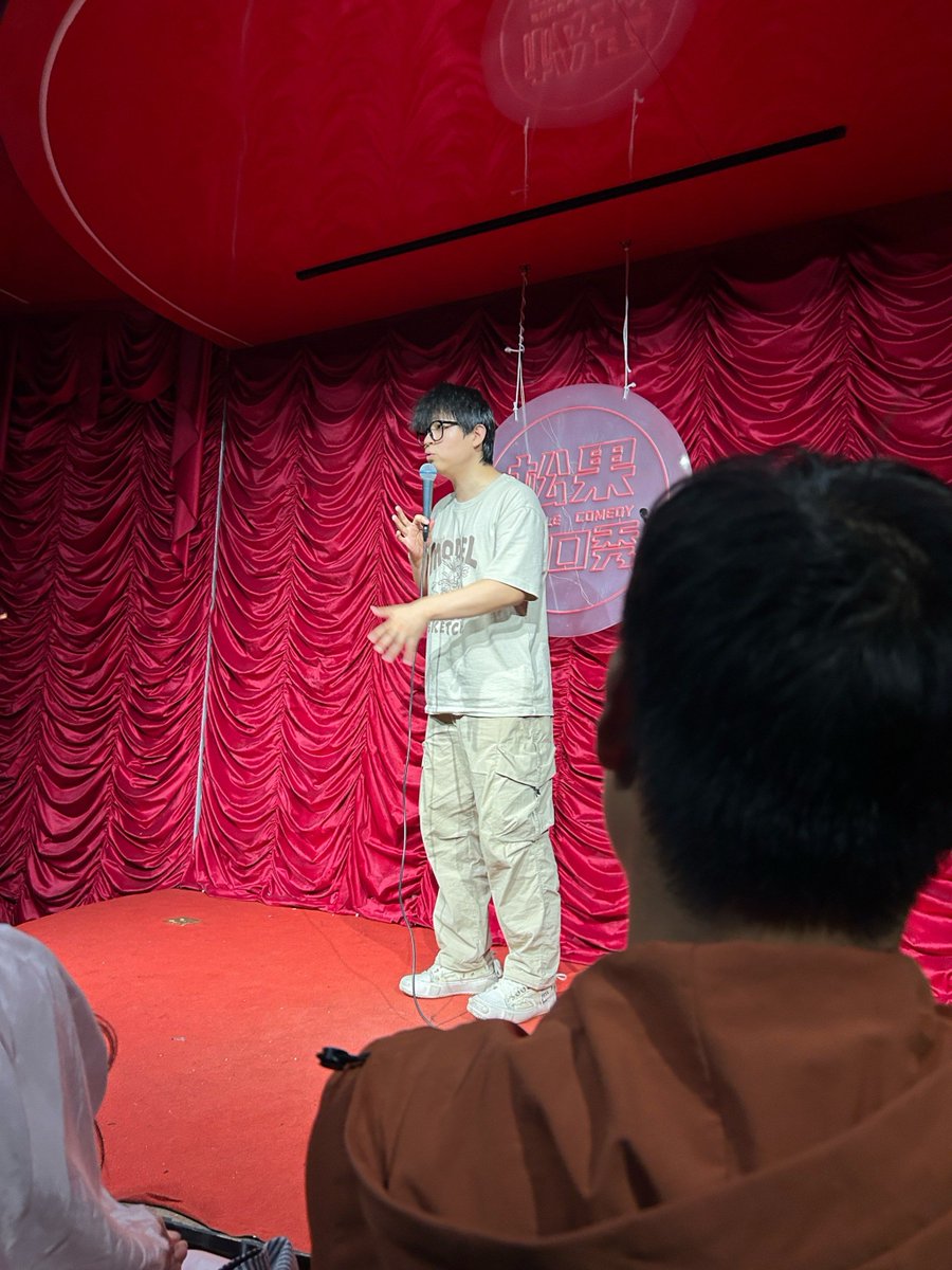 JeffereyGaddu's tweet photo. Just got roasted by the open mic crowd for my take-out obsession—turns out microwaving pizza 3x a week is a cultural crime here. 10/10, leaving with new burns and a full belly. https://t.co/mAFIRf8dlS