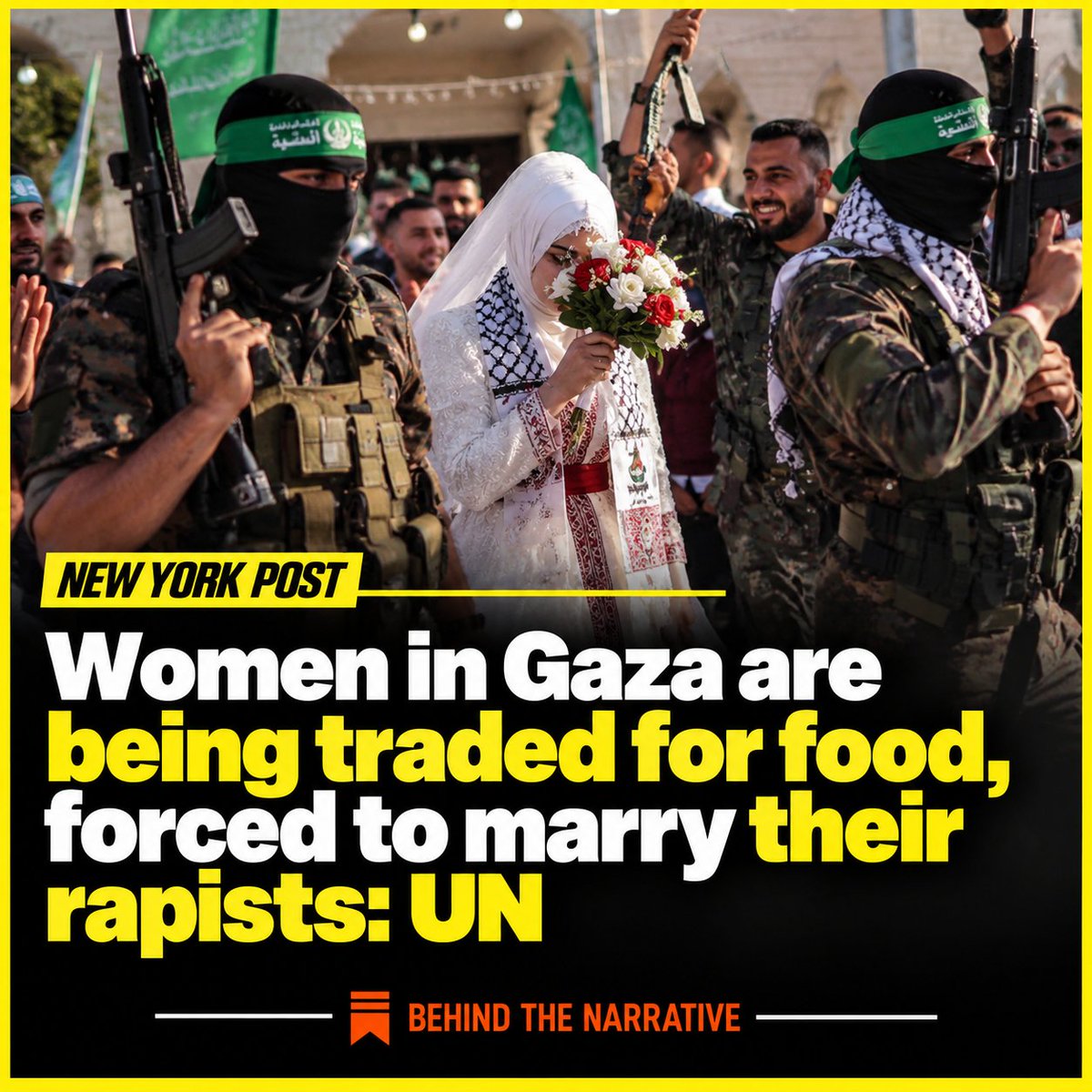 crimsonit's tweet photo. 🚨 WELCOME TO SHARIA LAW.

You’ve been raped? Now marry your rapist. Women in Gaza are reportedly being traded for food and forced to marry men who raped them.

🇺🇸 Meanwhile, Michigan Democratic Senate nominee Abdul El-Sayed has opposed efforts to ban Sharia, arguing that Americans should be free to practice their religion. He has also explicitly said that “nobody is trying to push Sharia law on anyone else.” 

⚠️ Before you vote, know exactly where candidates stand on religious law, American civil law, and women’s rights.