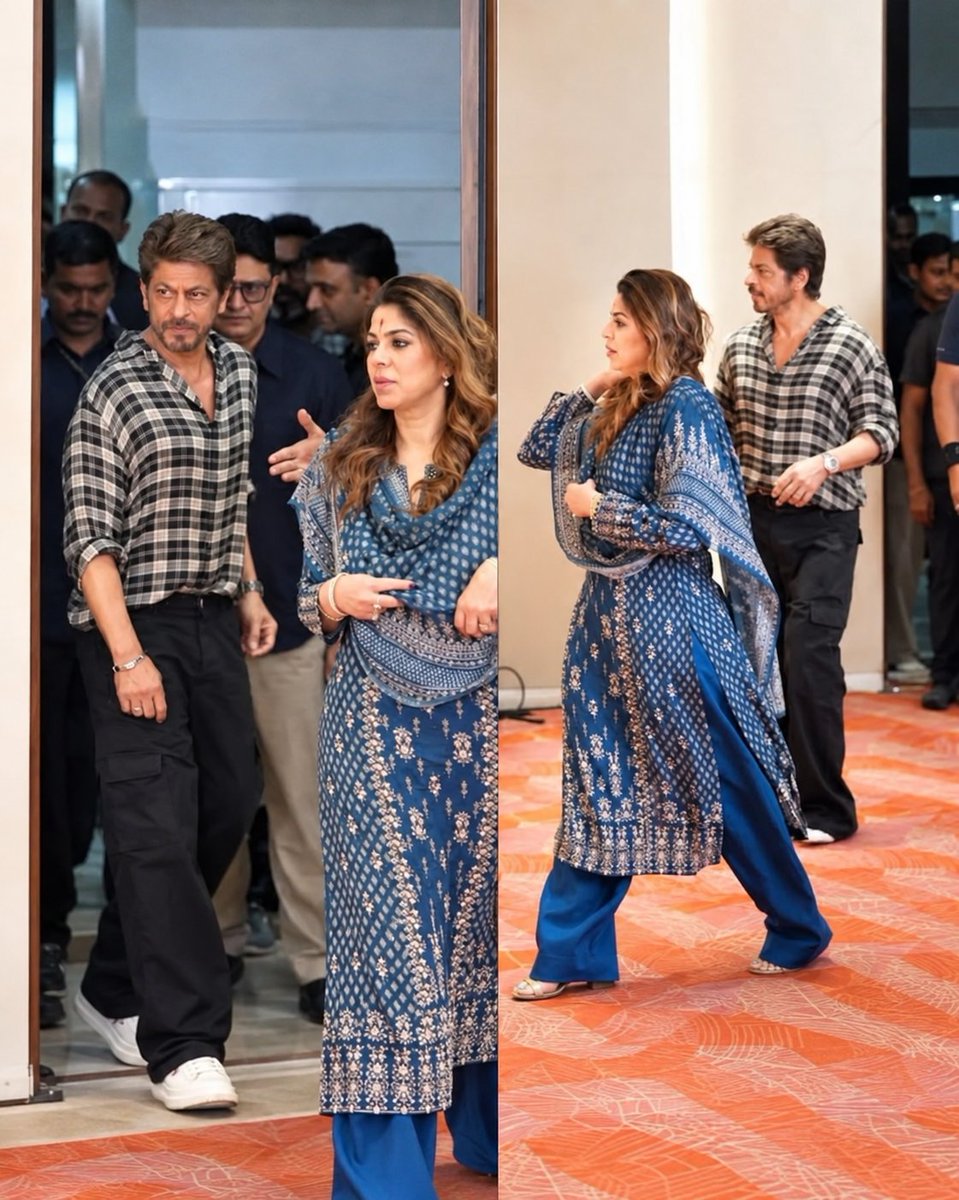 HimashuYadav07's tweet photo. You've probably seen her with Shah Rukh Khan many times... 
Something cooking between them ? https://t.co/N17iwPVmqQ