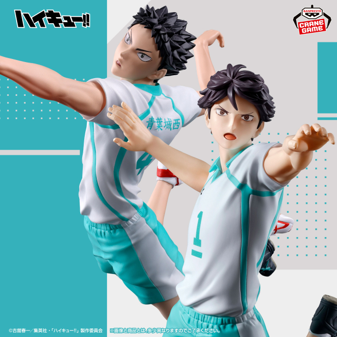 goodshaikyu22's tweet photo. バンプレスト【プライズ】
2026年10月20日（火）より順次登場予定

ハイキュー!! ポージングフィギュア
-及川 徹・岩泉 一-

https://t.co/qGrVaVk3wW https://t.co/WRT7l2AaEO