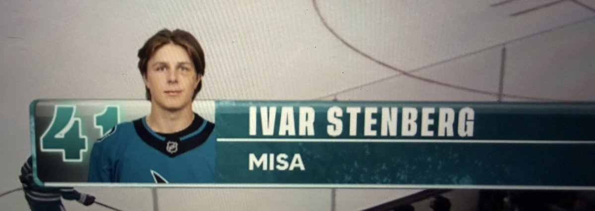 StubbyMuffin's tweet photo. busted black eye headshot and assigned Misa at birth. Welcome to the San Jose Sharks, Ivar Stenberg #TurnItAllTeal https://t.co/Xr9GZbgdfS