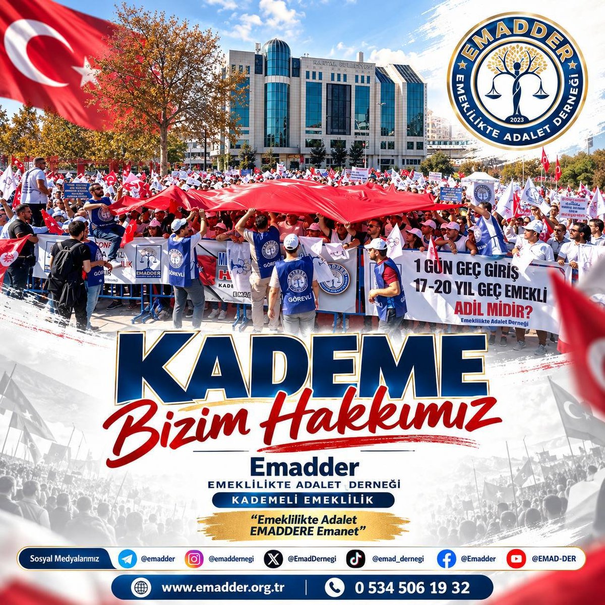 bar_yns's tweet photo. Yıllardır süren mağduriyet sona ermeli
Adalet için hakkımız için

KADEMELİ EMEKLİLİK GELSİN

@EmadDernegi
#KademeBizimHakkımız https://t.co/mQqAFfLSO0