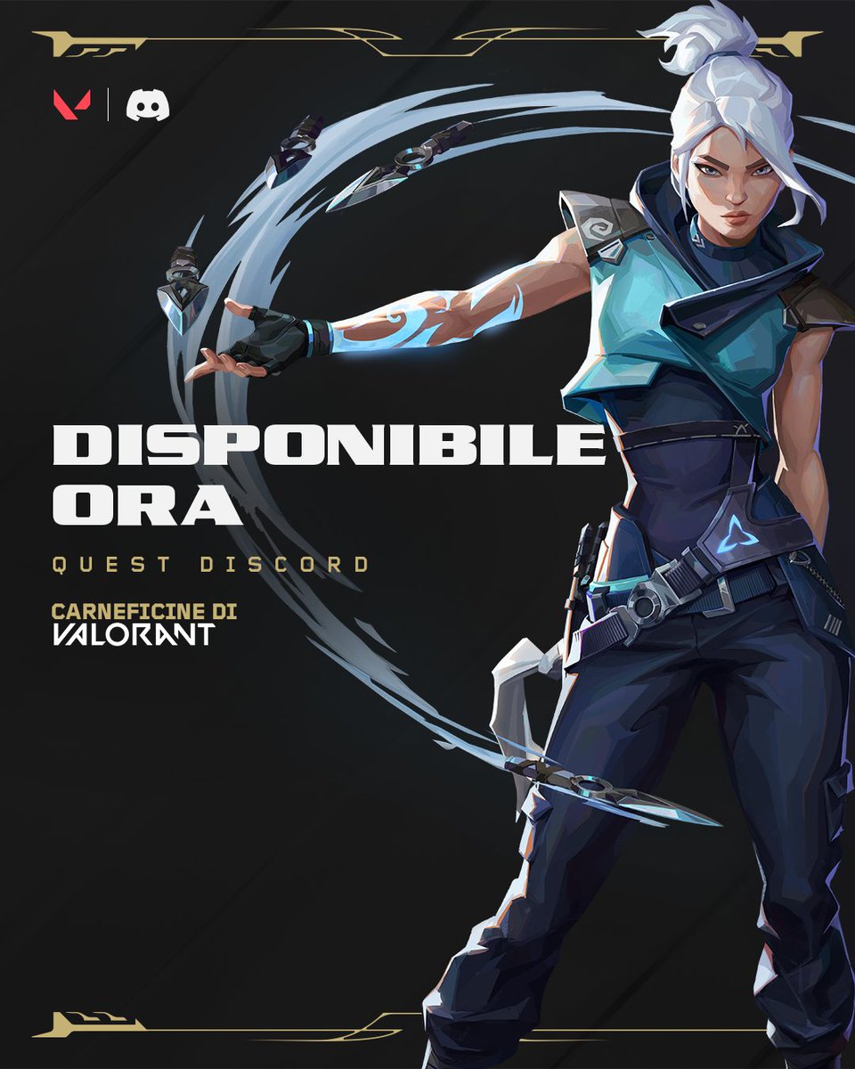 itVALORANT's tweet photo. Assistete ad alcune delle più memorabili Carneficine di VALORANT da un punto di vista inedito. Le nuove Quest @discord sono disponibili ora. https://t.co/PV7jdrYCCt