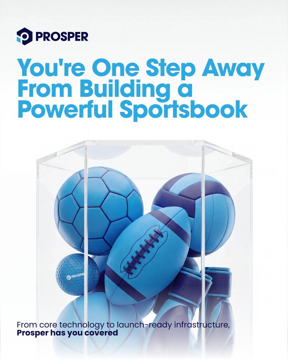ProsperOfficial's tweet photo. From core sportsbook technology to launch-ready infrastructure, Prosper gives operators the tools they need to build, launch, and scale.

Your sportsbook starts with Prosper.

#Sportsbook #iGaming #SportsBetting #iGamingTechnology https://t.co/POhDVIHcX8
