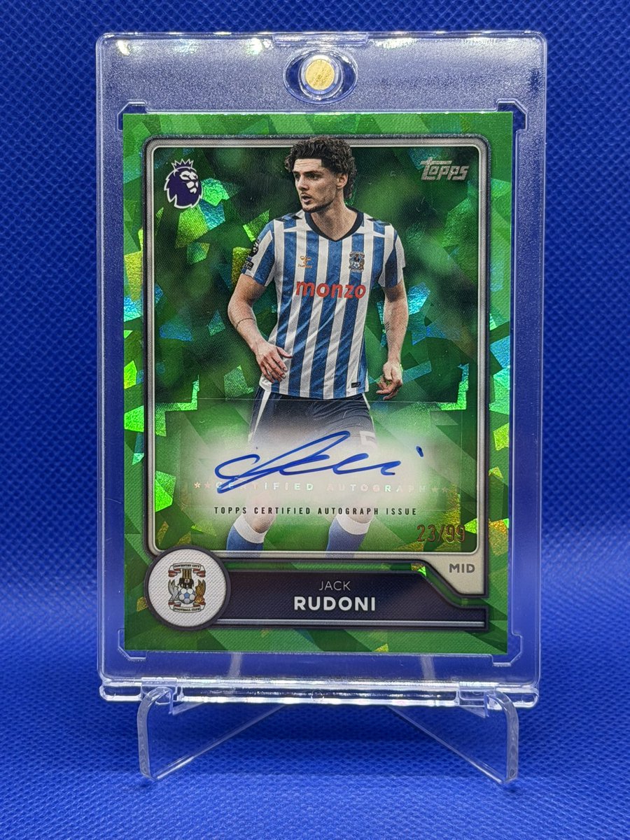 JakesCovCards's tweet photo. Jack Rudoni auto /99 @Topps Premier league Flagship. #PUSB https://t.co/cze6Tm9VqE