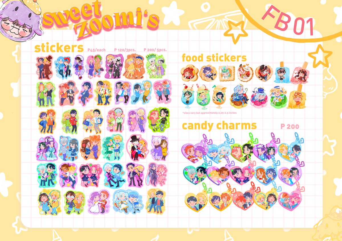 fran_ncii's tweet photo. (🩷+🔄)
Finally a #CosplayMania2026 catalog!  (1/4)

🪸 phnx, twst, genshin, hsr, shoujo
🪸 will also have clearing out sale for some merch not on this catalog 
🪸 reservations are open but limited til oct. 1! DM to reserve <3 
#fanfairatcosplaymania2026 https://t.co/PmaxXZJxAo