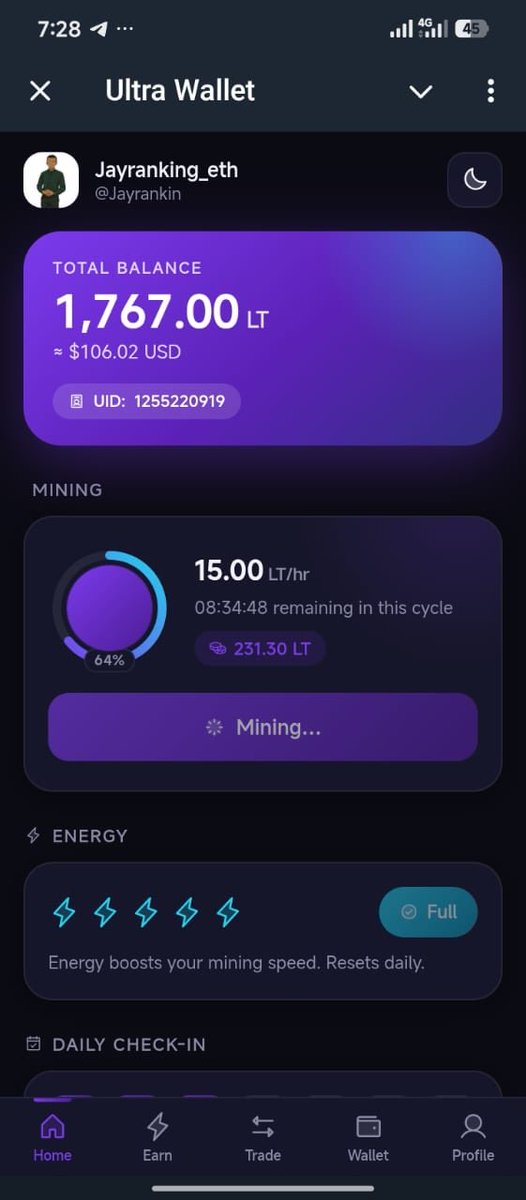 williamswenajr's tweet photo. A lot of people are still fading this alpha

Aside from mining 24hrs, I found other ways you can earn from Ultrawallet

There's an ambassador program, you will just apply,post &amp; wait for approval after 24 hours and you can earn $10 per post

Link to start: https://t.co/RN9yBQXuHP https://t.co/6YlnAljEGR