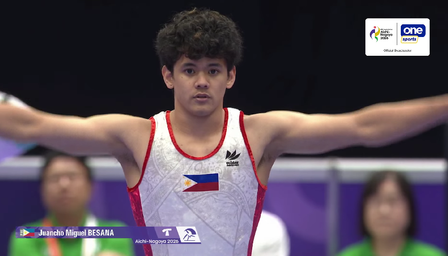 News5PH's tweet photo. WE'RE PROUD OF YOU!
Nagtapos sa ika-5 pwesto si Juancho Miguel Besana sa men’s vault final ng men’s artistic gymnastics sa 20th Asian Games Aichi-Nagoya 2026 ngayong Biyernes, Sept. 25.
Nakapagtala siya ng score na 13.783.
#GilasPilipinas #AichiNagoya2026 #20thAsianGames #LakasNgPilipino
📸: One Sports