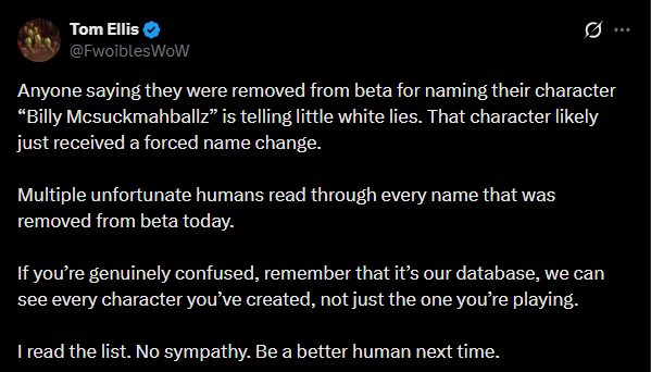 TemplarsVoice's tweet photo. Shut up. You obnoxious pearl clutching retards are having to make a WoW Forever because a bunch of woke freaks ruined the main game to the point that nobody wanted to play it.

Know your role, shut your mouth, you be better and get your ass to work. https://t.co/cUZiUVtLrf