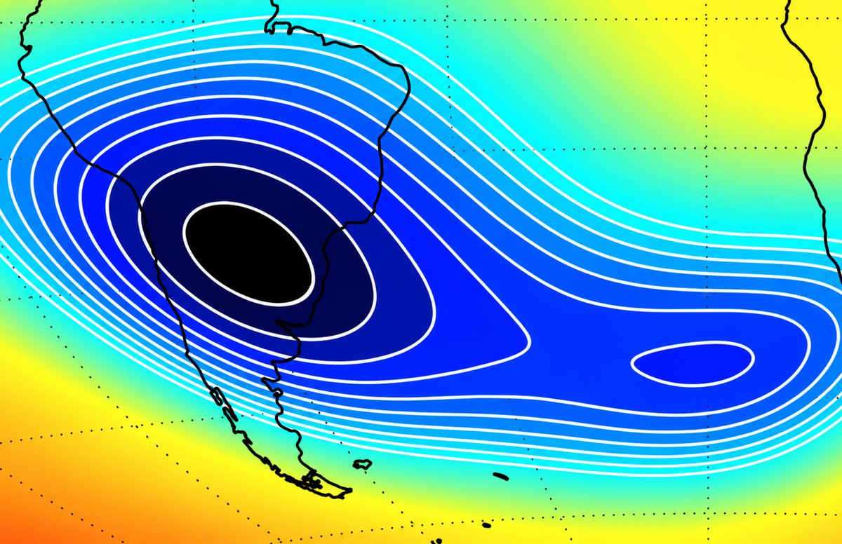 Electroversenet's tweet photo. Earth's magnetic shield is weakening. Its largest weak spot is expanding. And, beneath it all, the core-generated field is undergoing abrupt changes quickly enough to outpace our newest forecasts.

Full breakdown (and more) in today's article: https://t.co/W4mR0jXfdN
