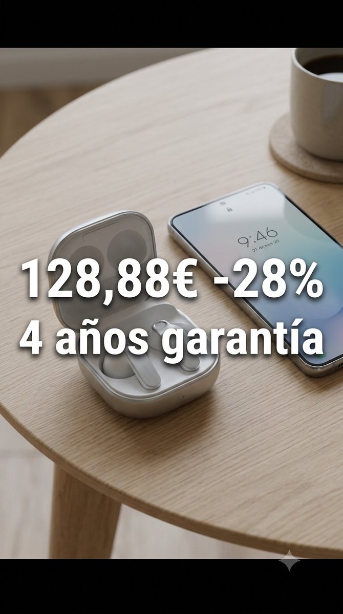 bestialinks's tweet photo. 🎧 Galaxy Buds4 a 128,88€. -28% (ahorras ~50€).

ANC de verdad y, en esta ficha, 4 años de garantía. Eso pesa más que otro 0,2 dB.

No son los Pro. Si quieres el tope de cancelación Samsung, estos se quedan un peldaño abajo.

¿Te importa más la garantía o el último modelo? https://t.co/VS0eCl0WNs