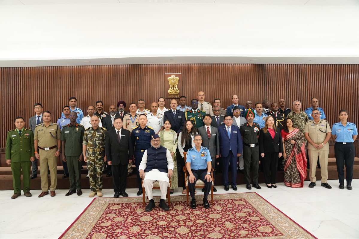VPIndia's tweet photo. Vice President Shri C. P. Radhakrishnan addressed the 4th edition of the International Strategic Engagement Programme (IN-STEP) at Uprashtrapati Bhawan today. IN-STEP is jointly organised by the Ministry of External Affairs, Ministry of Defence and National Security Council Secretariat at the National Defence College.

Welcoming the delegates, including 25 delegates from 22 developing countries of the Global South, the Vice President highlighted the need for collective responses to emerging challenges in technology, cyberspace, artificial intelligence, energy and maritime security, climate change and supply chains. He called upon the participants to “think globally, engage strategically and act in cohesion.”