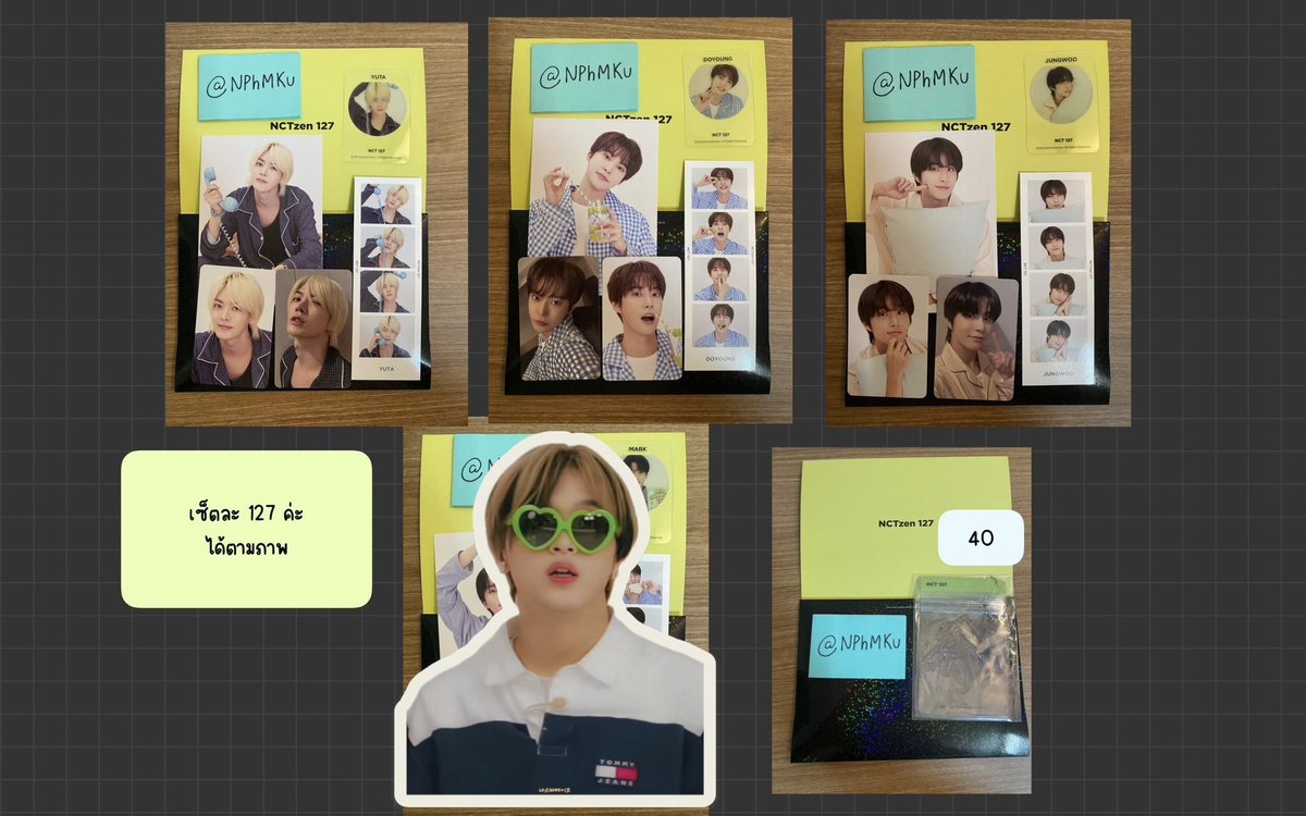 NPhMKu's tweet photo. พร้อมส่ง 💚✅

NCT 127 weverse membership kit 
✅ Yuta
✅ Doyong
✅ Jungwoo

Setละ 127 บาท

ซองใส 40 บาท

📦ค่าส่ง 50 บาท (พื้นที่ห่างไกล +15  บาท)
สนใจ / สอบถาม dm please

#ตลาดนัดnct #ตลาดนัดnct127 #ตลาดนัดอซท https://t.co/x1JWvYl6Z3