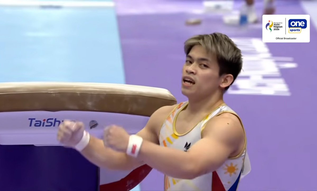 clairecortez's tweet photo. Carlos Yulo wins another Goldπ₯ at the Asian Games Men's Artistic Gymnastics Vault Final!π€ΈββοΈ
Congrats also to the former SEA Games Vault Champion Migs Besana for finishing an impressive 5th place.
CONGRATULATIONS and MABUHAY!π΅π
#AsianGames #CarlosYulo #MigsBesana https://t.co/yRak7CygSk
