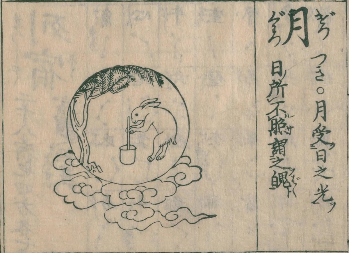 NDLJP_en's tweet photo. In Japan, the dark marks on the moon have been likened to a rabbit pounding mochi (rice cakes). What do they look like to you? #ndldigital
https://t.co/6G4YH8284k https://t.co/6u6P5eUluI