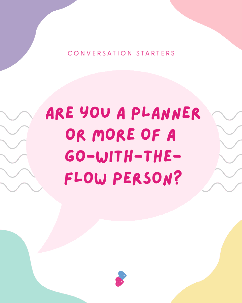 ChConnect's tweet photo. A roundup from our Conversation Starter  Series on the blog this week. 

Questions that are worth having in your back pocket: for a 1st message, a 1st date, or a conversation that's gone quiet.

https://t.co/or7MBRpJfD

#CCConversationStarters https://t.co/oDap85ije6