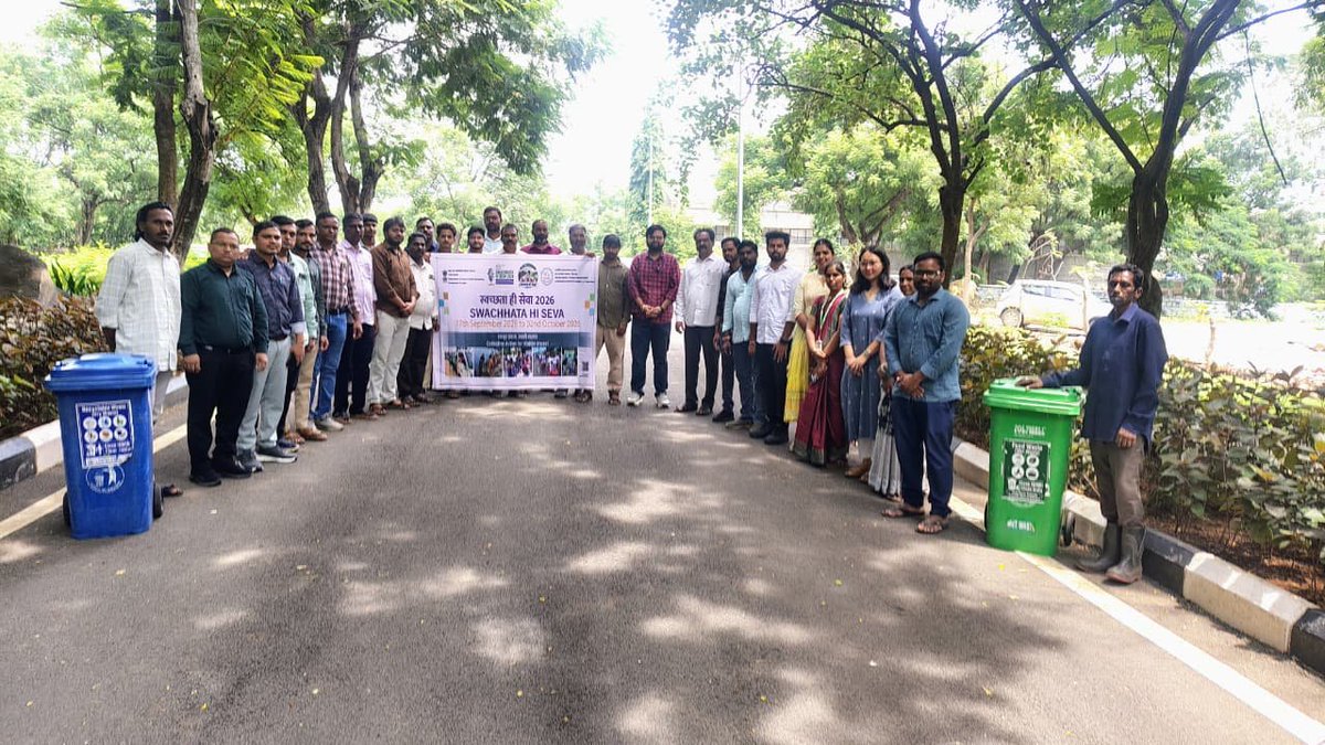 OfficerC1869's tweet photo. Swachhata Hi Seva 2026, Day-08

As part of SwachhataHiSeva2026, a cleanliness drive was organised at IGMRI, FS, Hyderabad, with active participation of the trainees undergoing training at IGMRI and IGMRI staff. The initiative promoted cleanliness.
@fooddeptgoi @igmrihapur https://t.co/UaLxqDdNAm