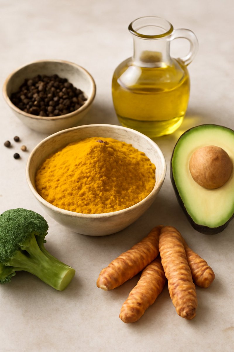 app_dietia's tweet photo. La cúrcuma es conocida por sus potentes propiedades antiinflamatorias. Para maximizar su absorción, añádela con pimienta negra y una fuente de grasa saludable. Así, disfrutarás mejor de sus beneficios. Guarda este tweet para no olvidarlo https://t.co/a3Znz6Og5g
