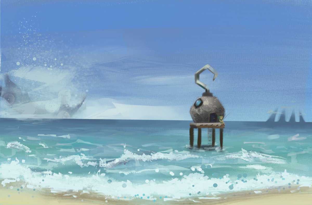 ds1coin's tweet photo. trying to learn how to paint landscapes https://t.co/mgwNxeglTj