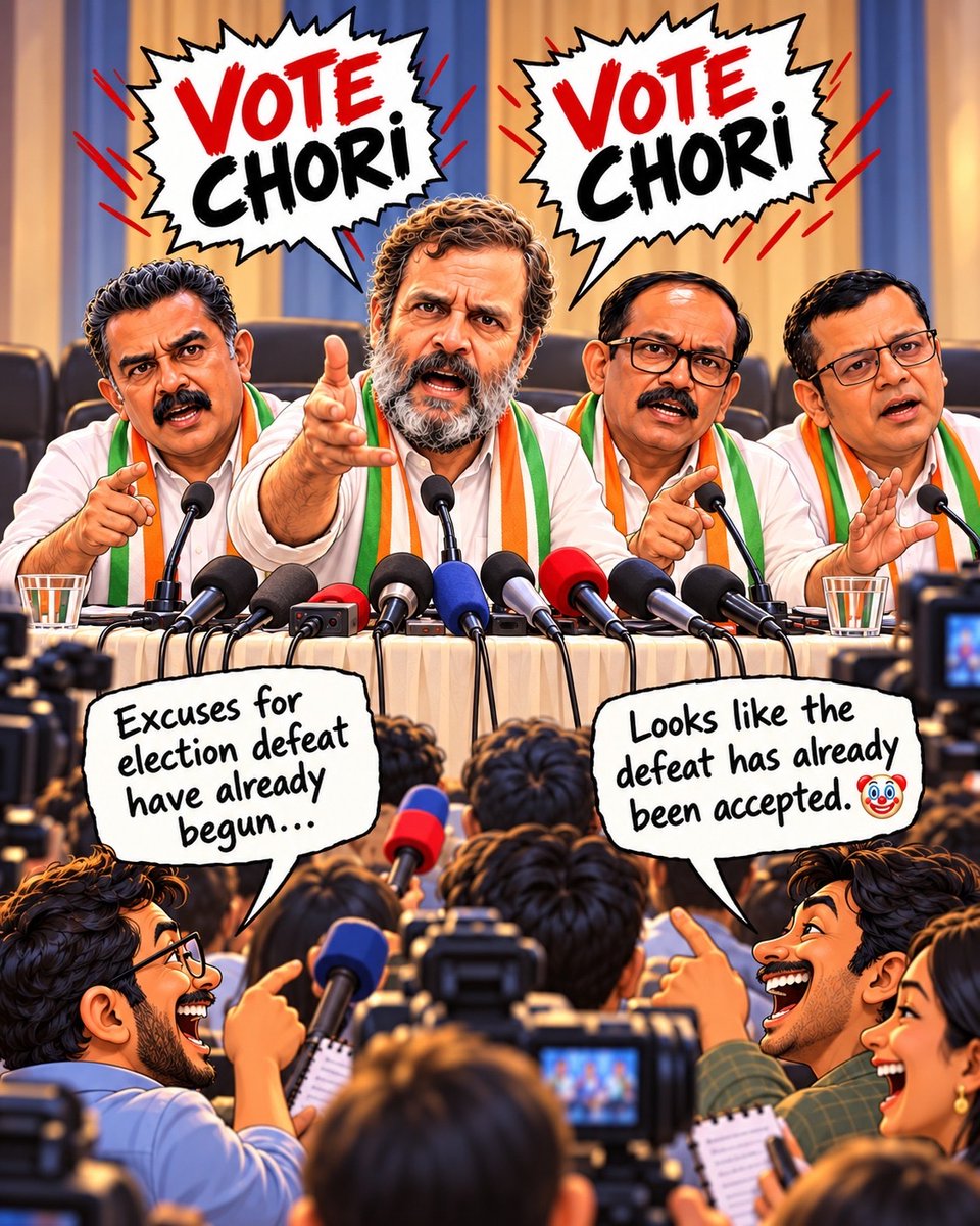 BJP4Goa's tweet photo. Months before the elections, Congress has already prepared the excuse script. 😂 https://t.co/2R00bb81kW