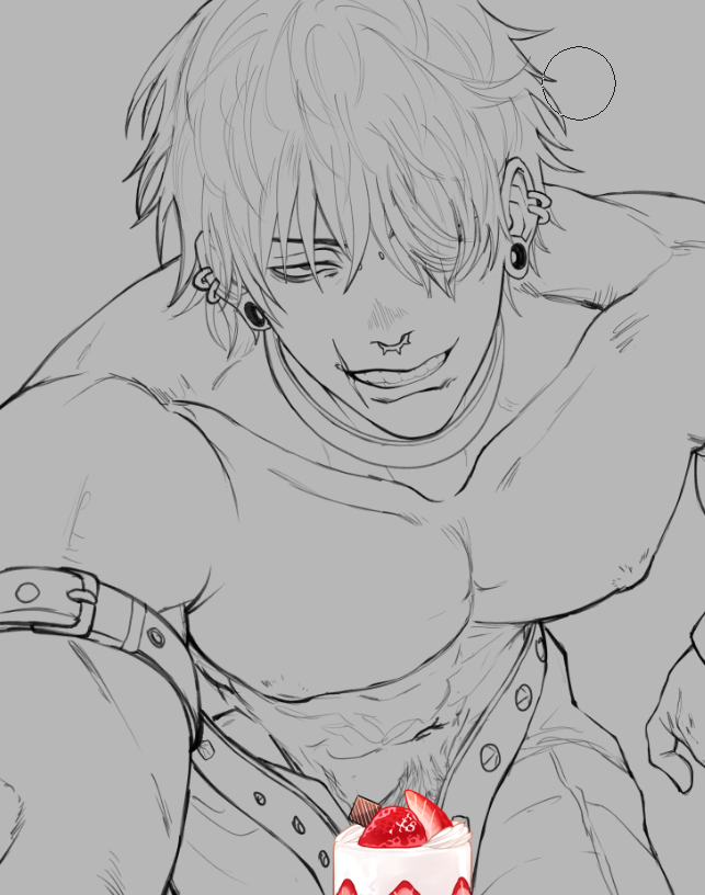 PammyJammy117's tweet photo. personally, I prefer the cake on a plate, but this works too (WIP)

#toji #tojifushiguro #rockstartoji #jjkart https://t.co/kwWoXbHGt6