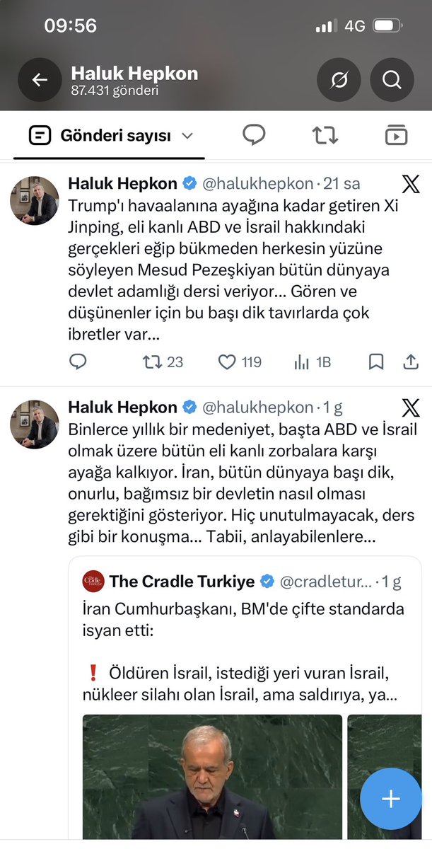 halukhepkon's tweet photo. X hesabıma yurt içi erişim engeli gelmeden önce son yazdıklarım bunlar... ABD ve İsrail'e karşı çıkmanın rahatsızlık yarattığı anlaşılıyor. Bu vesileyle bir kez daha belirteyim. Cumhuriyeti savunuyorum, gizli ya da açık "yerli ve milli Amerikancılar"a rağmen sonuna kadar İran'ın ve Yemen'in yanındayım