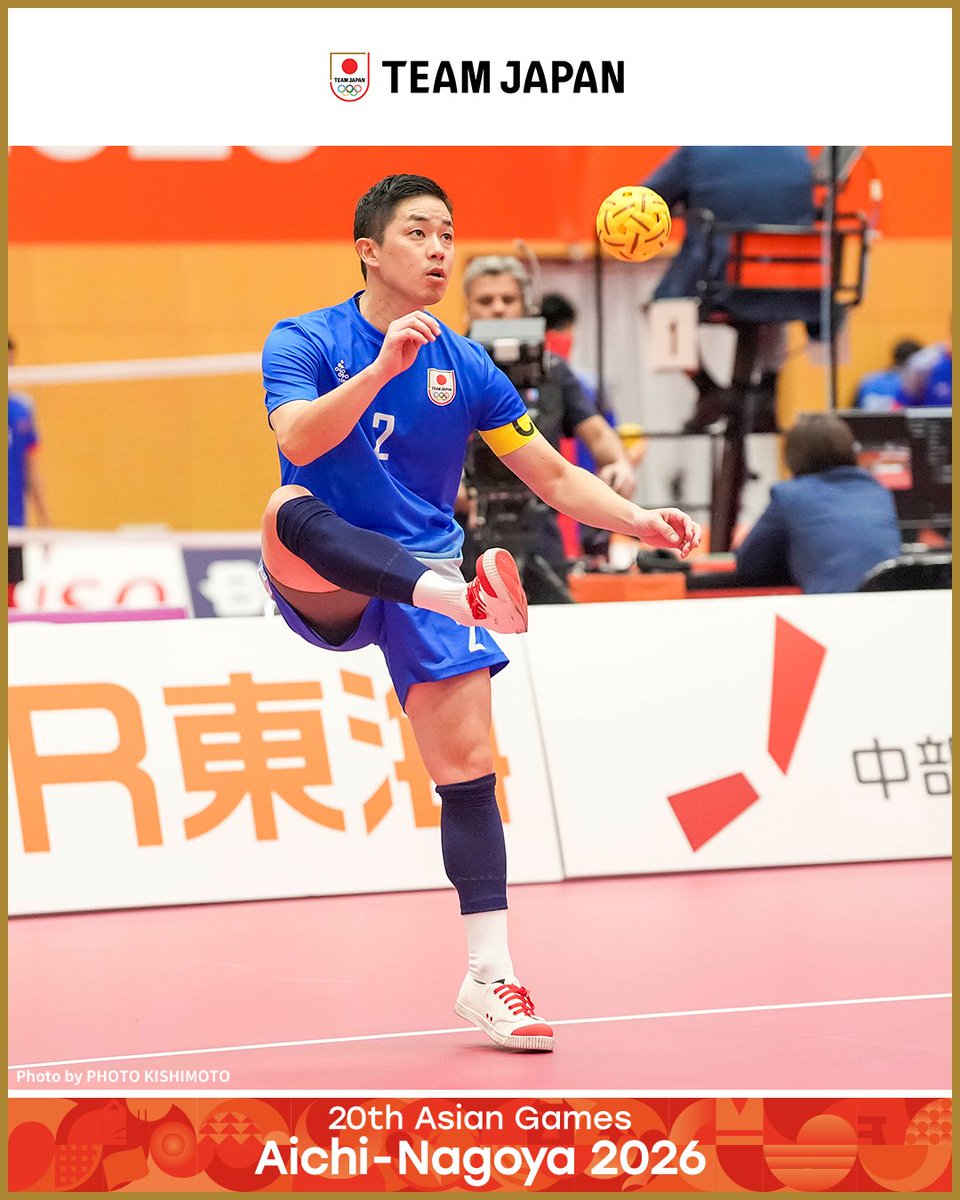 TeamJapan's tweet photo. ◤ 📸TEAM JAPAN Shots #愛知名古屋2026 ◢

👟セパタクロー
男子チームレグ 3位🥉

予選リーグを通過し、準決勝に進んだ #TEAMJAPAN ✨
準決勝では惜しくも敗れましたが、銅メダル獲得となりました👏

#ともに一歩踏み出す勇気を

愛知・名古屋アジア大会はTBS ▶︎ @TBS_TV_S1 https://t.co/LX79GJMXkw