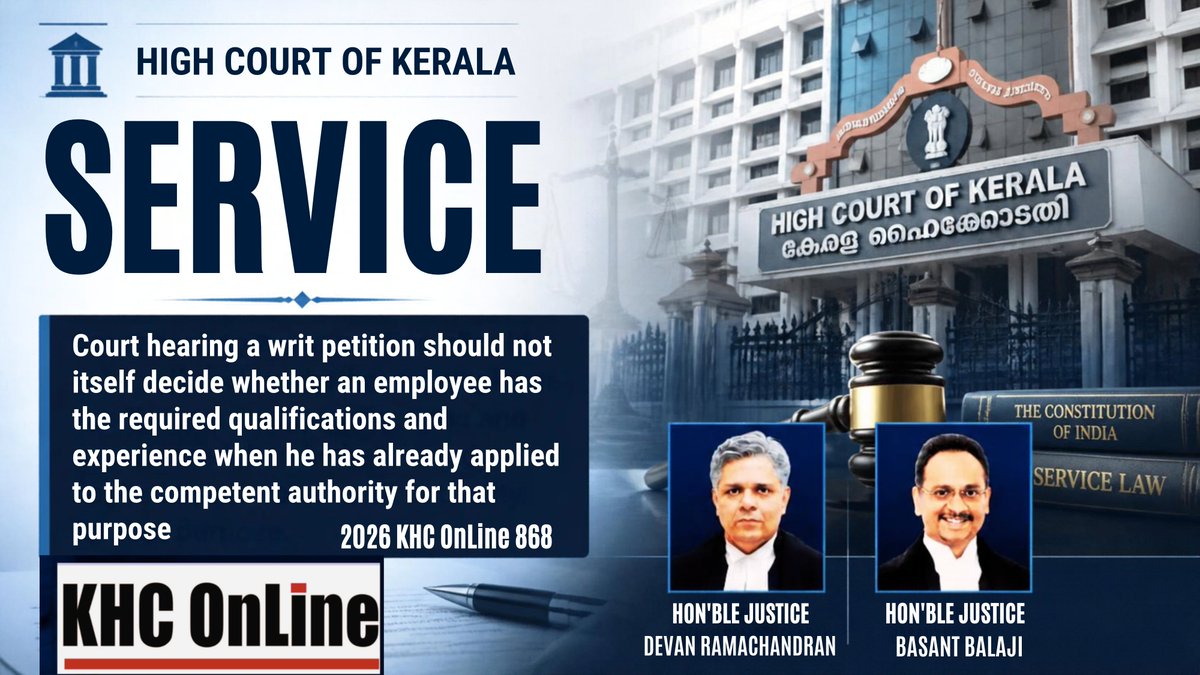 khconline1's tweet photo. #ServiceLaw #WritPetition #EmploymentLaw #AdministrativeLaw #CourtRuling #JudicialReview #LegalUpdates #CompetentAuthority #Jurisdiction #EmployeeRights https://t.co/x7R8Nc6wc1