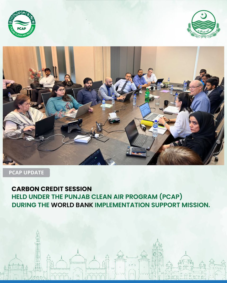 PunjabCleanAir's tweet photo. A Carbon Credit Session was held under PCAP during the World Bank Implementation Support Mission, focusing on carbon credit development from electric buses and electric two- and three-wheelers.

#PCAP #WorldBank #CarbonCredits #CleanAirPunjab #ClimateAction https://t.co/hkqBF0IKxL