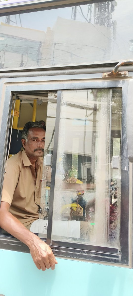 Abiishiek's tweet photo. @tnpoliceoffl so a bus driver turns at high speed and hits my dad and aunt on the scooter. And just leaves after asking them to move the vehicle. 
You call the police and they want the victims to come to the station and won’t come to the spot of the accident. 
@actorvijay https://t.co/2Ug9Y3PNbc