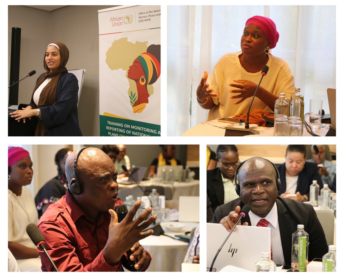 AUC_OSEWPS's tweet photo. #Day4 of the 1st Training on Monitoring &amp; Reporting #NAPs on #WPS focused on applying the AU #CRF. Participants explored CRF reporting tools, digital tools including #AI, &amp; used group work to analyse data collection/reporting approaches &amp; provide feedback on the #CRF Digital Tool https://t.co/3AHXyQhuv5