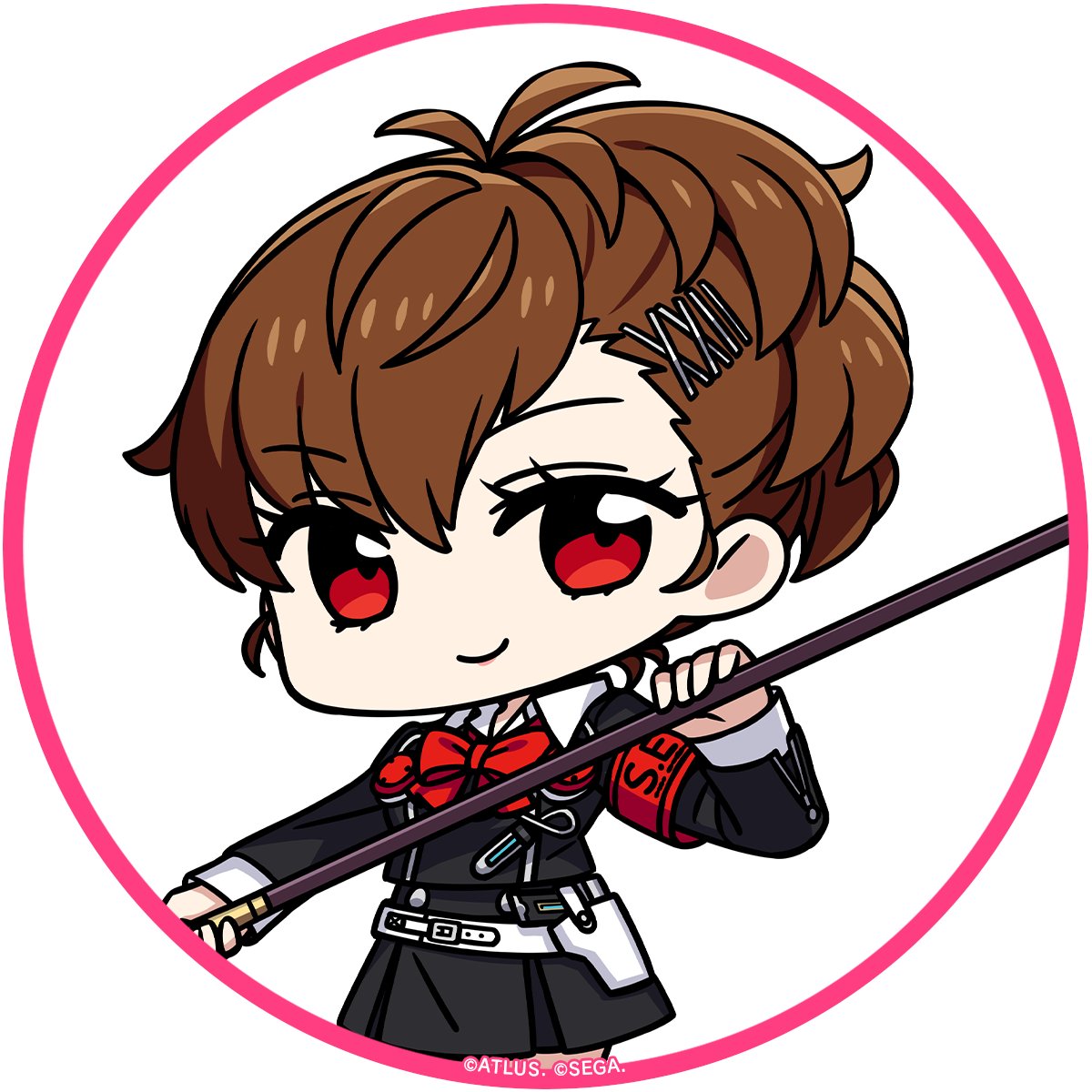 P5X_Official_JP's tweet photo. 🎁────────────
   『P3P』『P3R』キャラクター
　　SNSアイコンを配布！
─────────────🎁

「汐見 琴音(『P3P』女性主人公)」(CV. #井上麻里奈)が登場🌙
ダウンロードして、ぜひご利用ください✨

さらに、復刻登場を記念して『P3R』から
「結城 理」「岳羽 ゆかり」「真田 明彦」のSNSアイコンも配布！

それぞれのアイコンはリプライ欄をチェックしてください👀
 
#P5XJP #P3P #汐見琴音 #P5X_P3Pコラボ