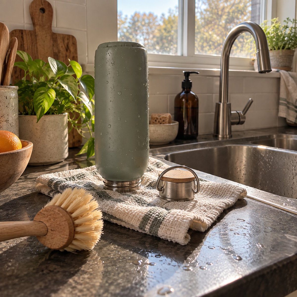 Eupeso_com's tweet photo. Reusable bottles are only convenient if they stay pleasant to use. A quick rinse after every use and a proper wash on a regular schedule can keep the habit easy. https://t.co/Njz15ivMkF