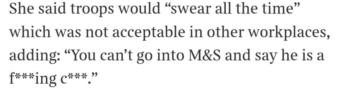 wallaceme's tweet photo. It does seem like the only way to save the SAS is for everybody to start swearing in Marks &amp; Spencer. I’m sorry, I don’t make the rules. https://t.co/UQ8eB0zaBW