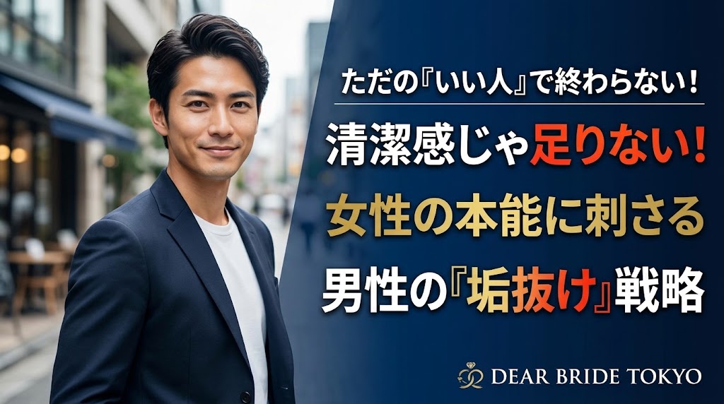 DearBride_Tomo's tweet photo. ✕ 「清潔感＝服にシワがない・髪が短くて清潔」
◯「垢抜け＝自分の骨格に合ったシルエット・眉の黄金比」

「ただの綺麗好き」から「男として魅力的」に昇華させるだけで、婚活の反応は激変します。

減点されない男から「選ばれる男」になるための垢抜け戦略まとめました👇
https://t.co/fIu4LGpLYK