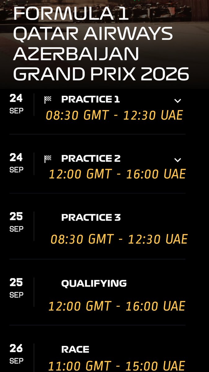 al_trab_al_a7mr's tweet photo. #Formula1 #AzerbaijanGP 2026 ))

#F1
#Baku
#Race 
#weekend
#Azerbajain https://t.co/qfQFtVNtQR