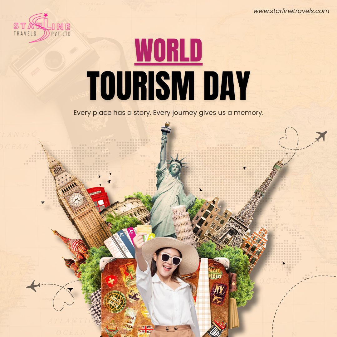 TravelsStarline's tweet photo. 🌍Every place has a story. Every journey gives us a memory.
𝐇𝐚𝐩𝐩𝐲 𝐖𝐨𝐫𝐥𝐝 𝐓𝐨𝐮𝐫𝐢𝐬𝐦 𝐃𝐚𝐲 𝐟𝐫𝐨𝐦 𝐒𝐭𝐚𝐫𝐥𝐢𝐧𝐞 𝐓𝐫𝐚𝐯𝐞𝐥𝐬!
Book Now: https://t.co/wDxsCBEVMV
#WorldTourismDay #StarlineTravels #TravelMemories #TravelIndia #InternationalTravel #Tour #Travel https://t.co/Sbwq53STeF