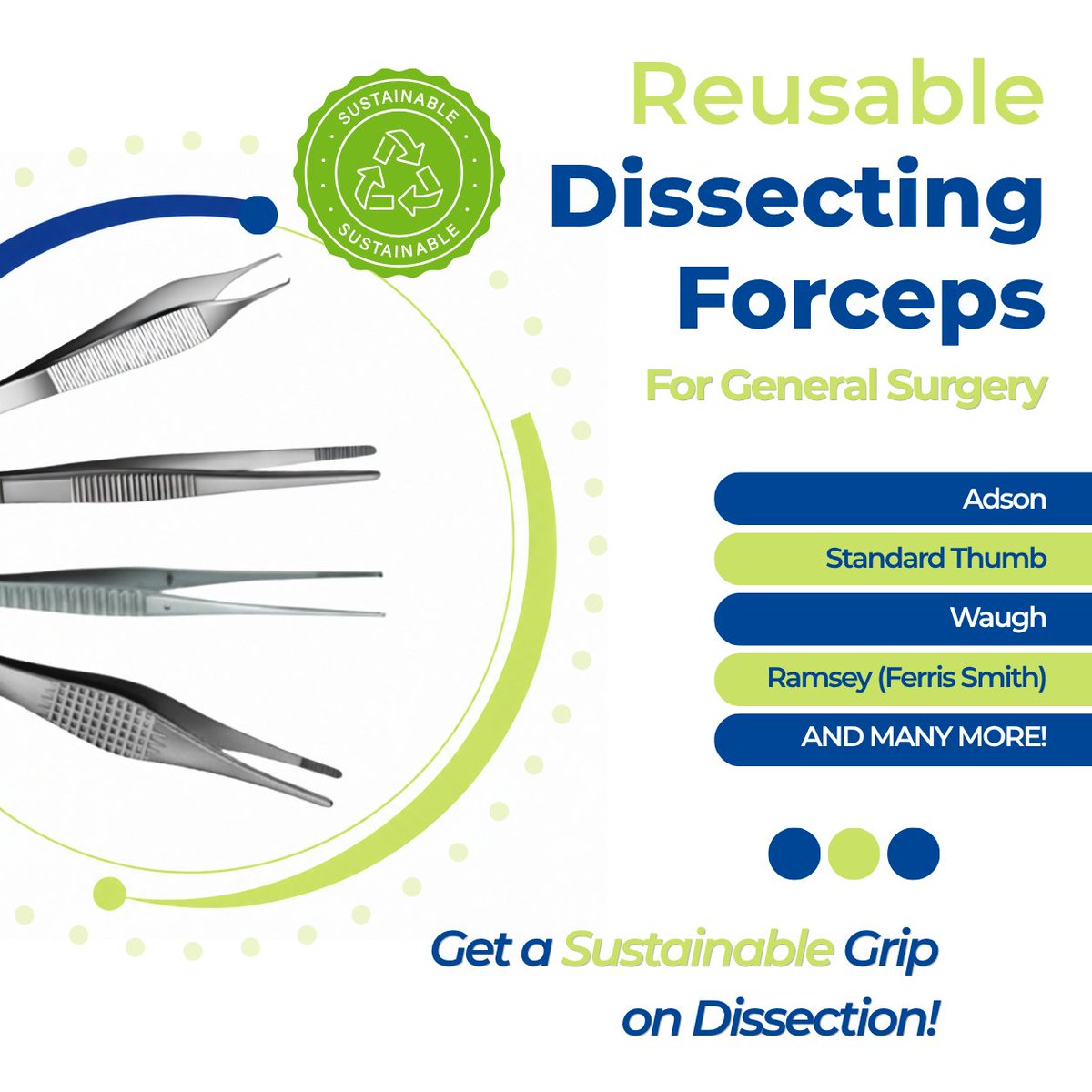 JuddMedical's tweet photo. Our range of Reusable Dissecting Forceps is designed to support precise tissue handling across a wide variety of general surgical procedures.
📞 01527 559010
📧 sales@judd-medical.co.uk
#dissectingforceps #surgicalinstruments #generalsurgery #reusable https://t.co/g5jjem63xt