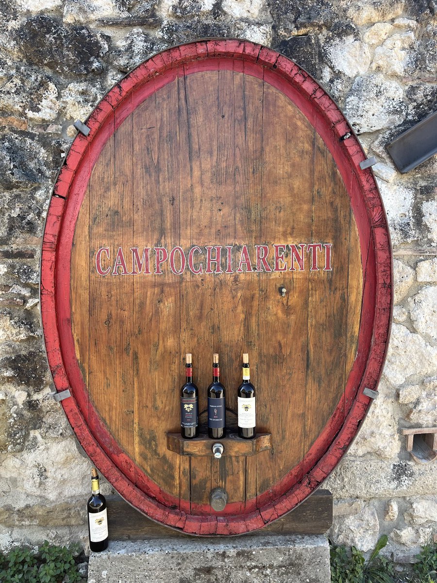 JohnMFodera's tweet photo. Another cellared gem. This time from @campochiarenti 14 years old and fresh as hell. We also did a bit of tank education. Daniele was amazing as ever. Only on the #RusticTuscanyTour https://t.co/sZv9W24Woo