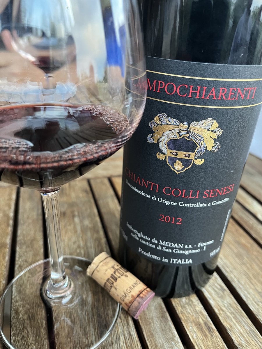 JohnMFodera's tweet photo. Another cellared gem. This time from @campochiarenti 14 years old and fresh as hell. We also did a bit of tank education. Daniele was amazing as ever. Only on the #RusticTuscanyTour https://t.co/sZv9W24Woo
