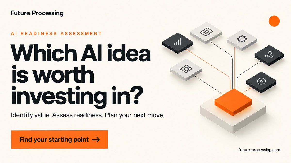 FutureProcessin's tweet photo. AI ambition is easy - AI readiness is measurable.
Assess data architecture, security and compliance, data preparation, and organisational readiness in 2-4 weeks, then turn gaps into a prioritised roadmap.

Know where you stand before you scale and book a free consultation - link in the comments.

#AIReadiness #AIStrategy