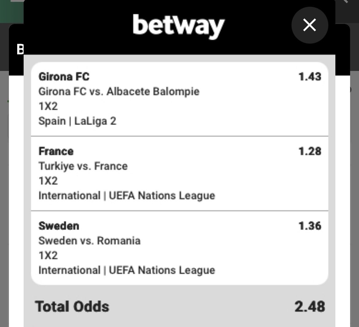 FemzyGreenLand's tweet photo. SOFT BOOM ON @betway 

🎟️ Booking Code: BW750C1D9C

Register here: https://t.co/MboFAbQ1fN

🎁 Don't forget to use Promo Code: OBA3 signing up.

Easy funding via opay or palmpay

Let's boom 💥 out together! 💸🍀 

Bet Responsibly 🔞 https://t.co/hUbmQDdF5j