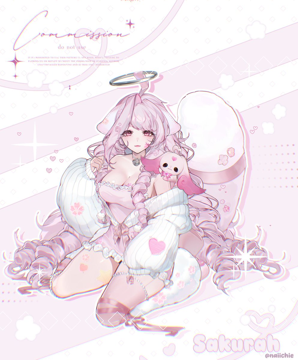 naiichie's tweet photo. I was in charge of @sakurahVT's new Labubu cat vtuber model !!  I hope you guys liked it ! 🫶 https://t.co/4bvKEBvpdq